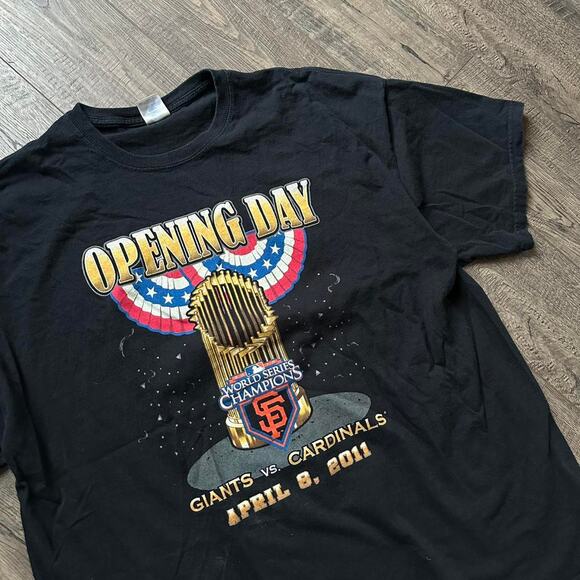 Vintage San Francisco Giants World Series Baseball MLB Top - Picture 2 of 5